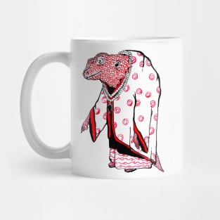 Red Lizard Humanoid Mug